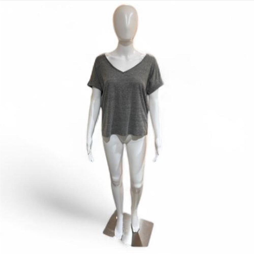 Gray Tee w/Open Racerback Detail - Picture 3 of 4